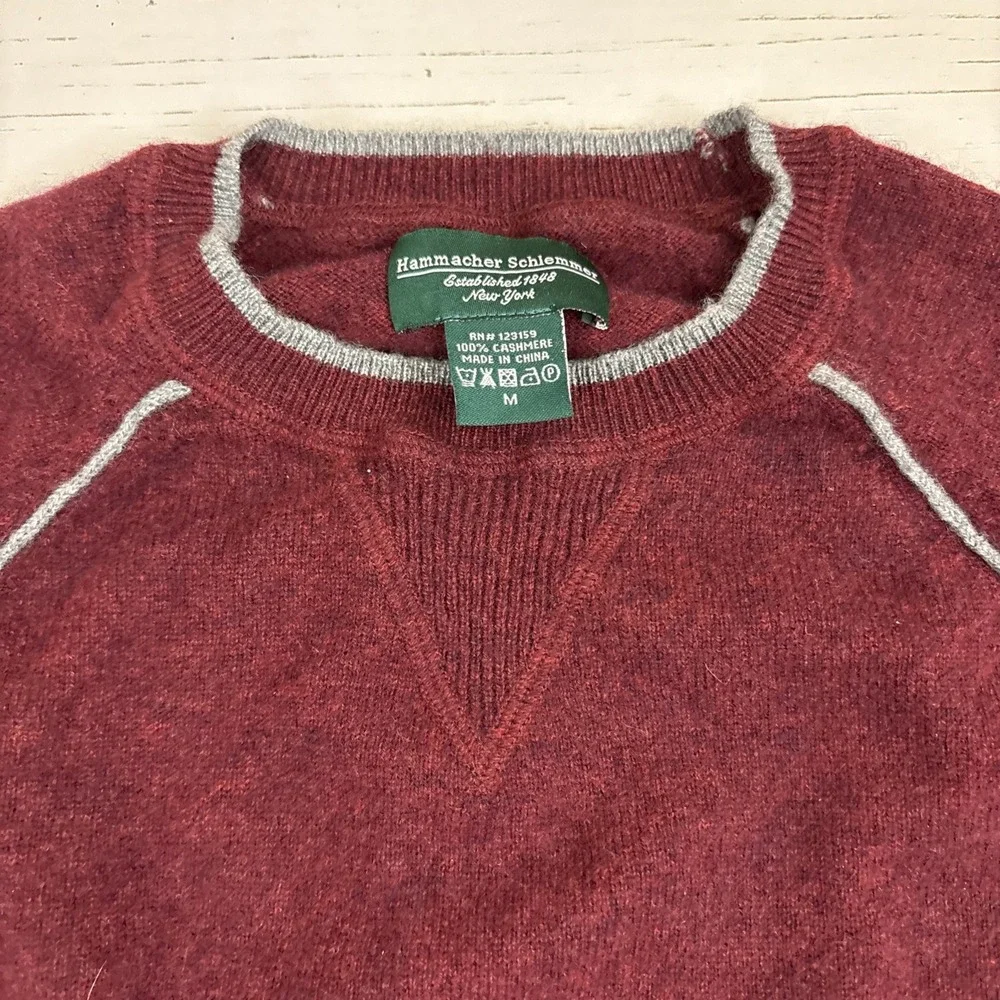 Hammacher Schlemmer Cashmere Sweater Mens Medium